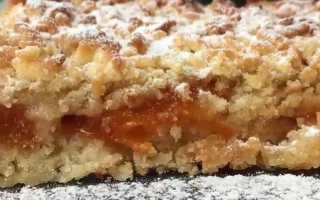 Простой, быстрый, вкусный пирог с абрикосами на кефире