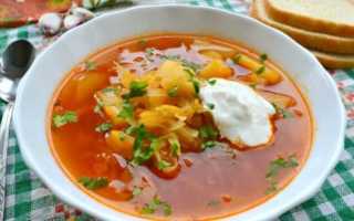 Как приготовить постные щи из свежей капусты