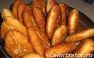 Рецепт Пирожок с картошкой, 1шт.. Калорийность, химический состав и пищевая ценность.