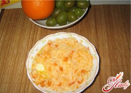 Овсяная каша с тыквой