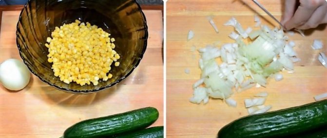 салат с крабовыми палочками
