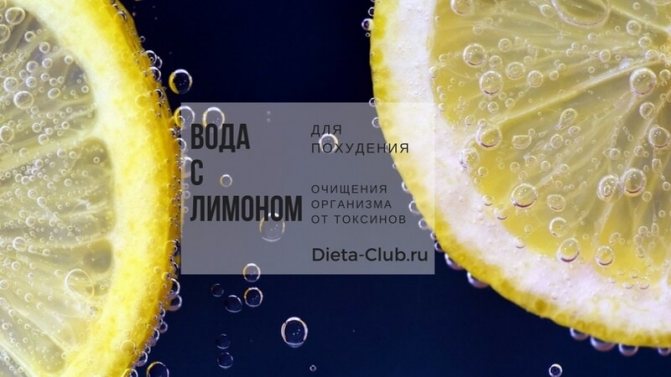 Вода с лимоном